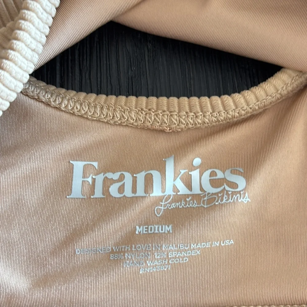 Frankie’s Bikini Ribbed Connor Top NWOT Medium
